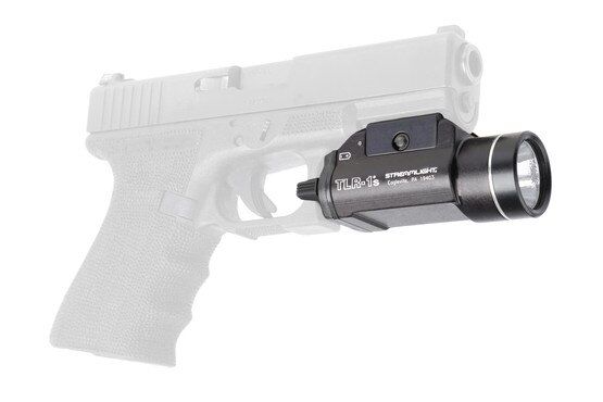 The Streamlight TLR 1s light features activation levers that wrap around the trigger guard